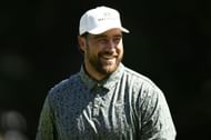 Travis Kelce stands in the second tee box during the first round of the American Century Championship at Edgewood Tahoe Golf Course on July 11, 2025 in Stateline, Nevada. (Photo by Eakin Howard/Getty Images)